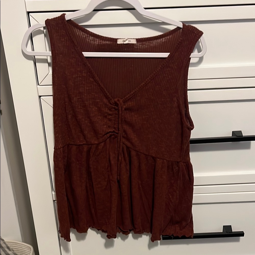 Maurice’s Sleeveless Burnt Orange Tank